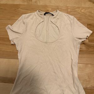 Key hole neck top